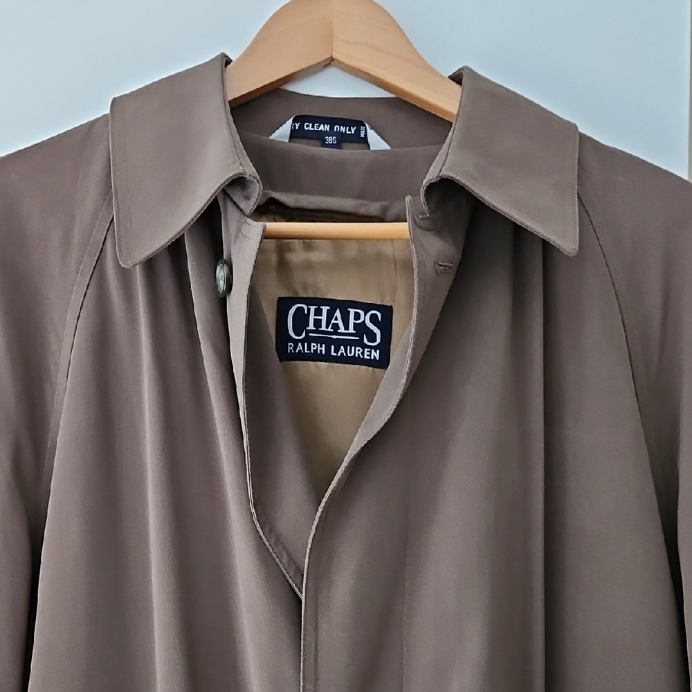 Ralph Lauren Brown Trench Coat Classic Design